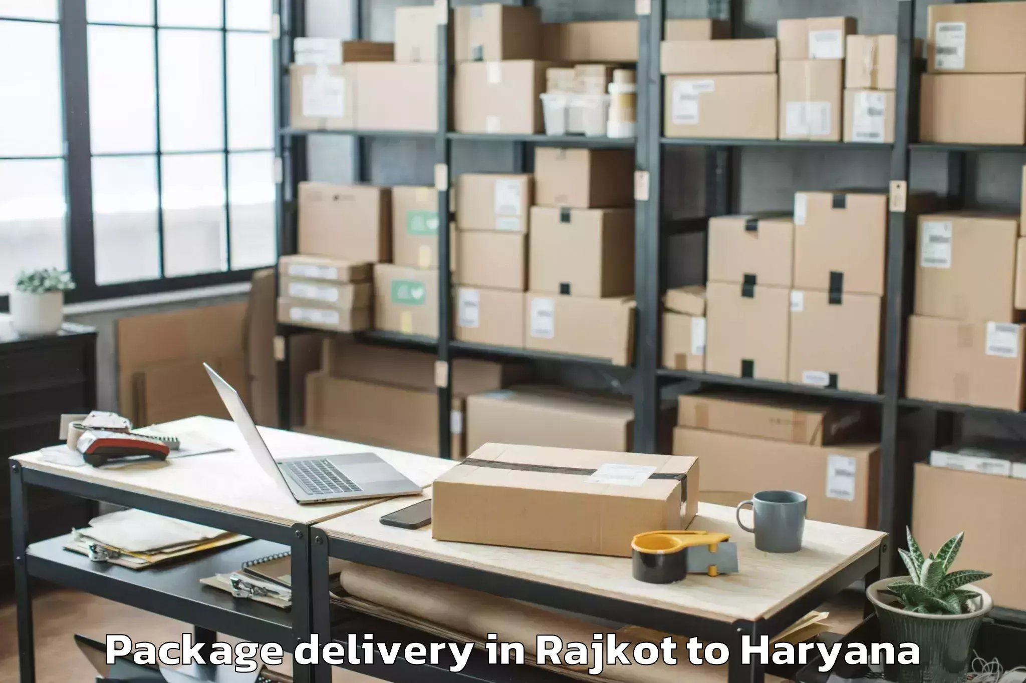 Hassle-Free Rajkot to Meerpur Package Delivery